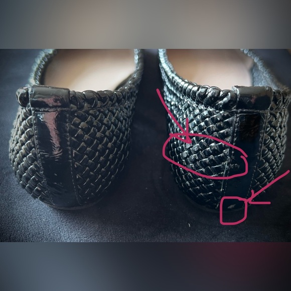 Joan & David Woven Patent Leather “Daemilie" Flats Sz 8 - Picture 5 of 6